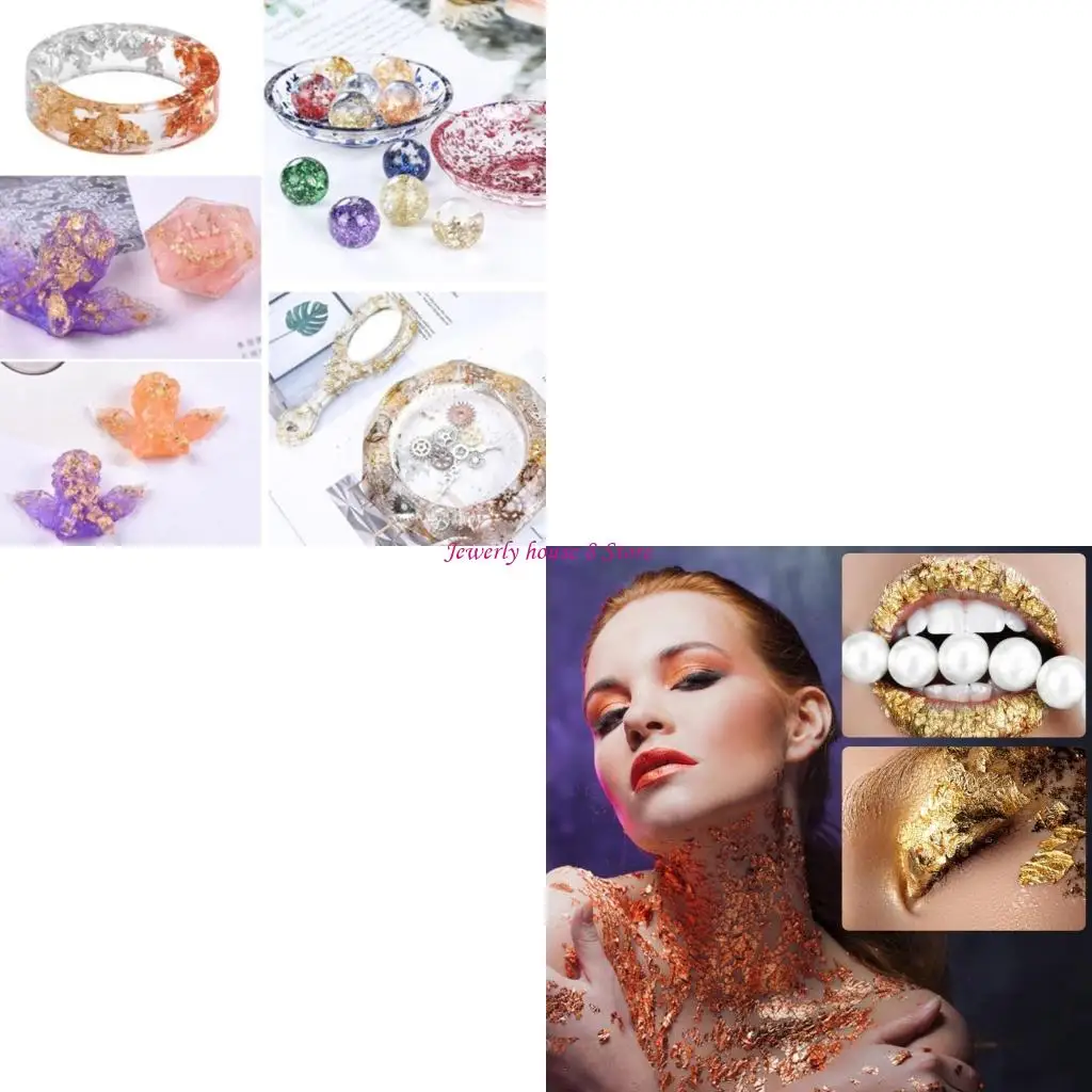 

Декоративная бумага из фольги с ослепительными золотыми хлопьями для художественных проектов и домашнего декора