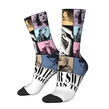 New Men's Socks Crazy Taylors Face The Eras Tour Sock Sport Women's Stockings Spring Summer Autumn Winter