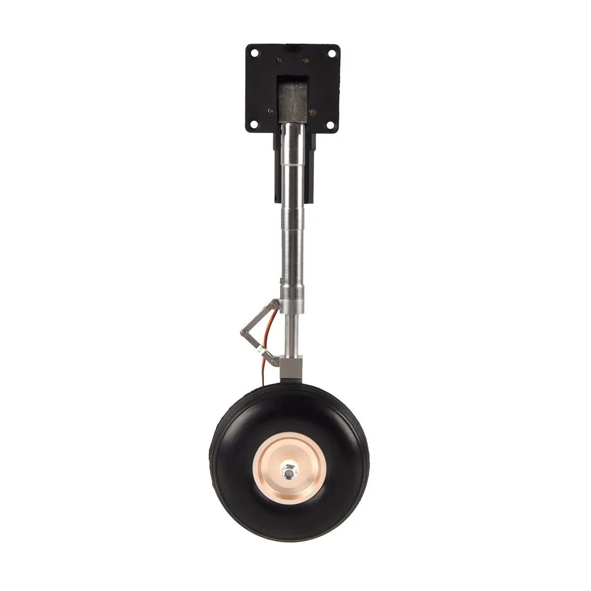 Train d'atterrissage rétractable électrique principal, siège de direction en métal, train d'atterrissage anti-vibration avec roues pour avion P-51 RC 5-6kg 2 pièces