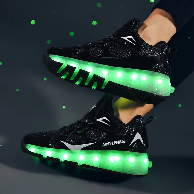 

Kids' Roller Shoes Boys and Girls Retractable Wheel Shoes Student Commuter Shoes Trendy, Stylish, Comfortable, and Versatile