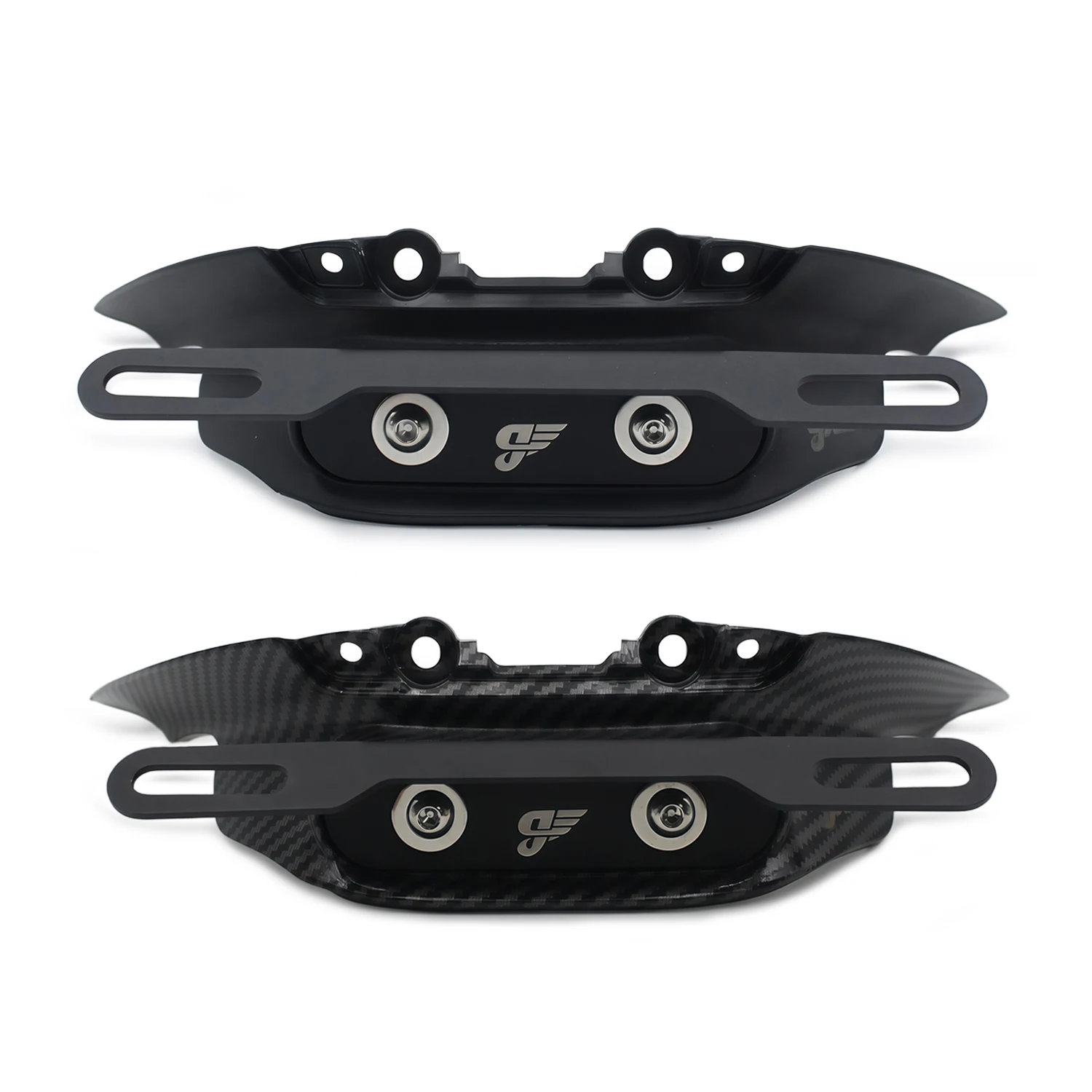 Accesorios Moto High Quality Modified Short Tail License Plate Holder For Vespa Sprint Primavera 150 Black Carbon Fiber Texture