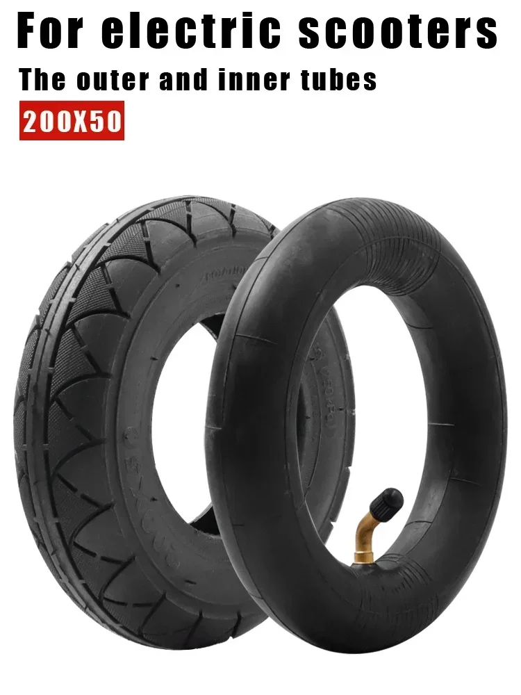 Pneu de chambre à air extérieure de 8 pouces 200x50 pour Razor E100 E150 E200/Power Core E100/EPunk/Crazy Cart 200*50 pneu de Scooter électrique