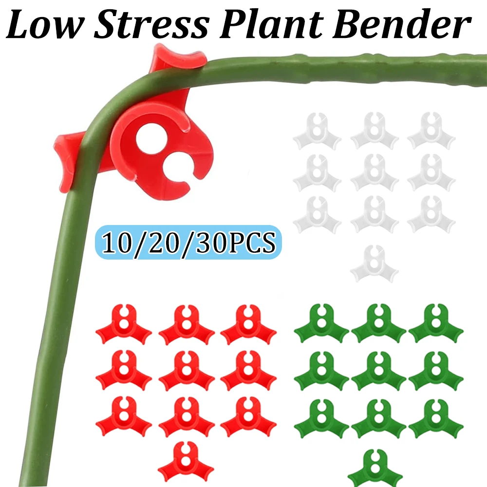 10/20/30PCS Plant Bender Training Clips 90 Degree Plant Stem Bender Low Stress Clips Bud Bender for Flowers Vegetables Gardening