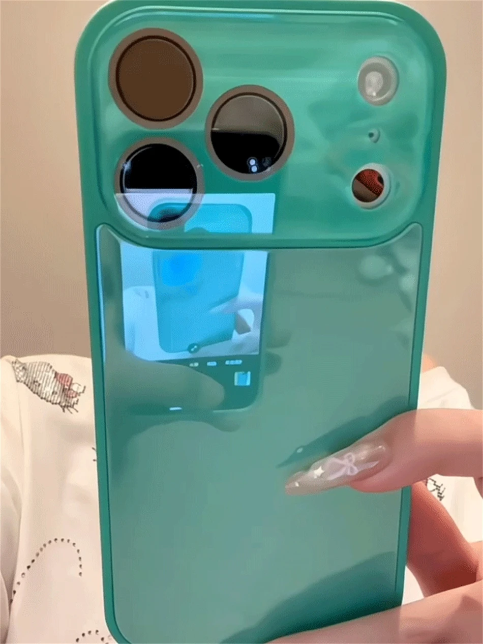 Luxuriöse Kamera-Schutzhülle aus gehärtetem Glas in Bonbonfarben für iPhone 15 16 17 18 Pro Max, stoßfest, weicher Rahmen, glatte harte Abdeckung – Detail 3