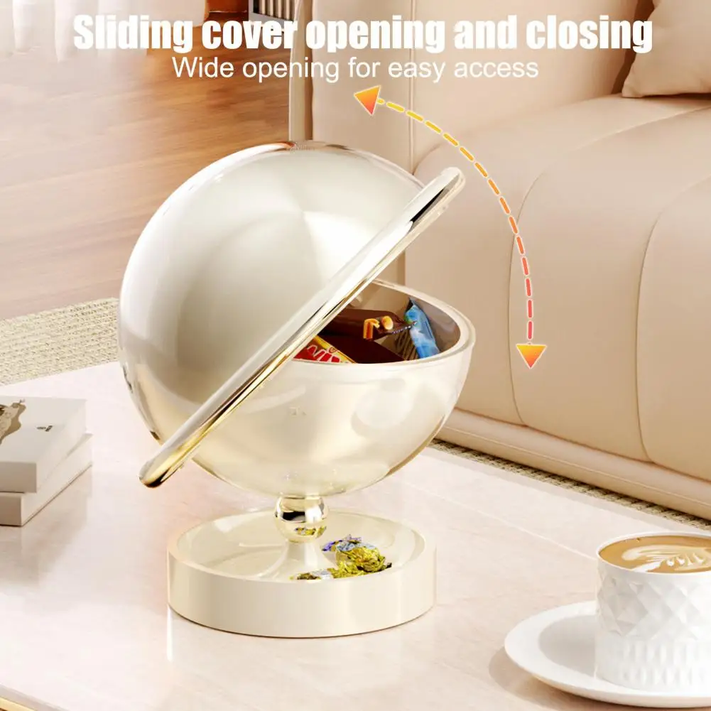 Party Favor Box Spherical Candy Storage Box with Two-layer Organizer Planet Shape Dessert Container for Wedding Baby Shower