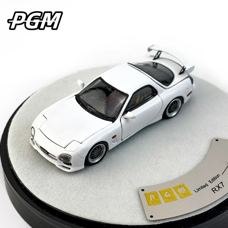 1:64 Mazda RX7 FD3S totalmente abierto, coche en miniatura estático fundido a presión de aleación, modelo de juego de moda, colección de niños, regalo de vacaciones, decoración de la habitación.