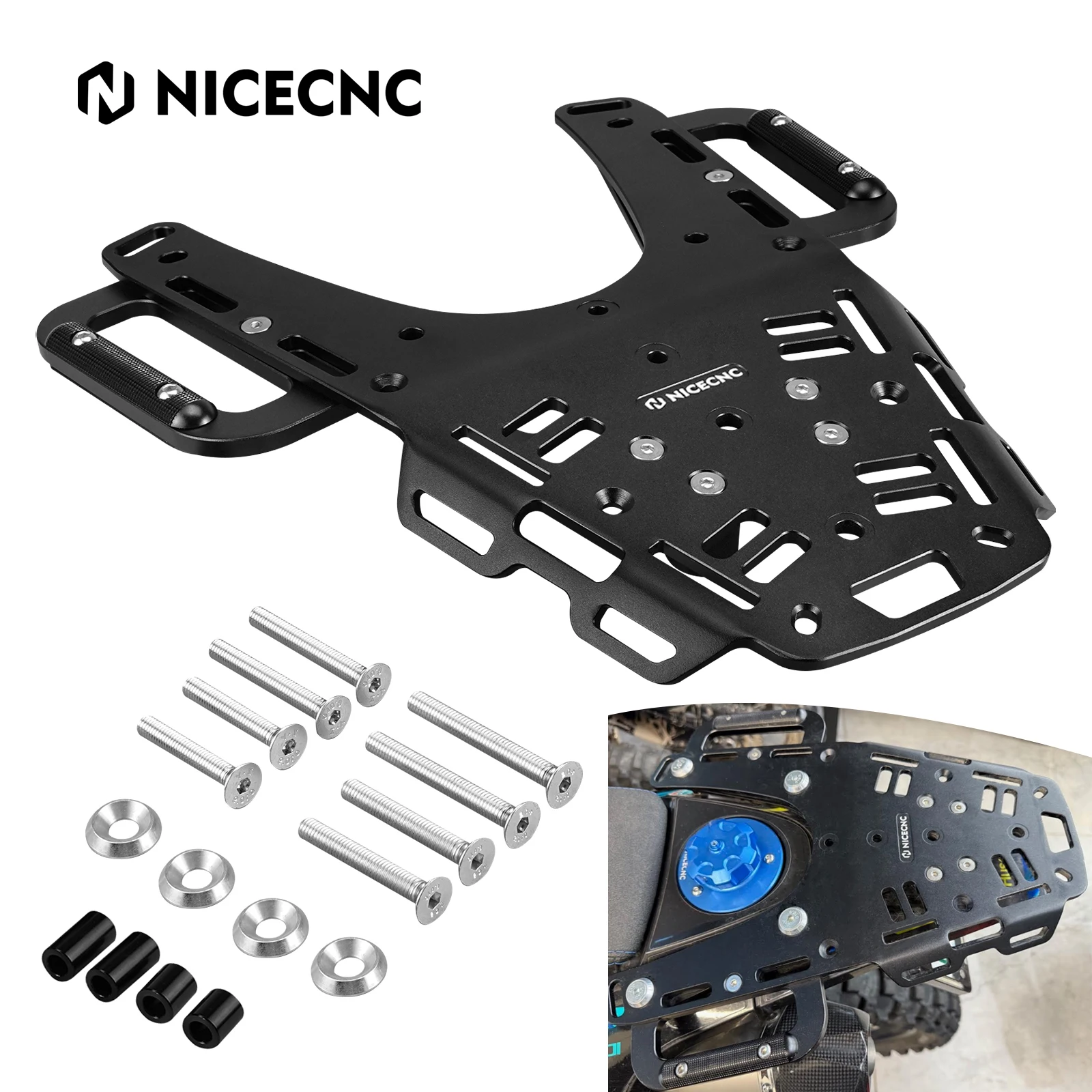 

For 2016-2024 2025 Husqvarna 701 SM Luggage Rack Saddlebag Carrier Rackless Bags Brackets for Husqvarna 701 Supermoto 701 Enduro