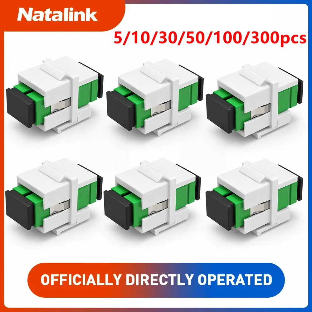 Natalink SC APC Simplex Fiber Distribution Frame Flange Module Low Insertion Loss Fiber Coupler