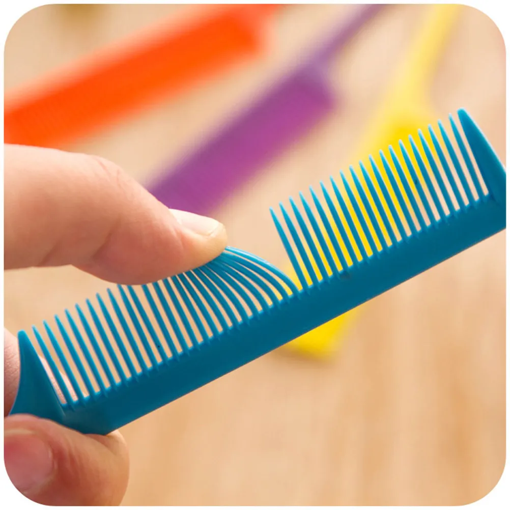 

5Pcs Tail Hair Comb Anti-Static Fine Tooth Long Handle Salon Hairbrush for Hairdressing Coloring Sectioning and Scalp