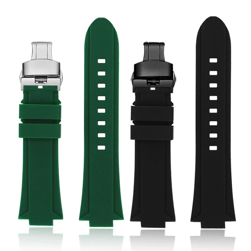عالية الجودة حزام ساعة سيليكون سوار ل أوريس أكويس 7330 7740 سلسلة 22x11 مللي متر 24x11 مللي متر 24x12 مللي متر محدب نهاية ساعة مطاطية الفرقة