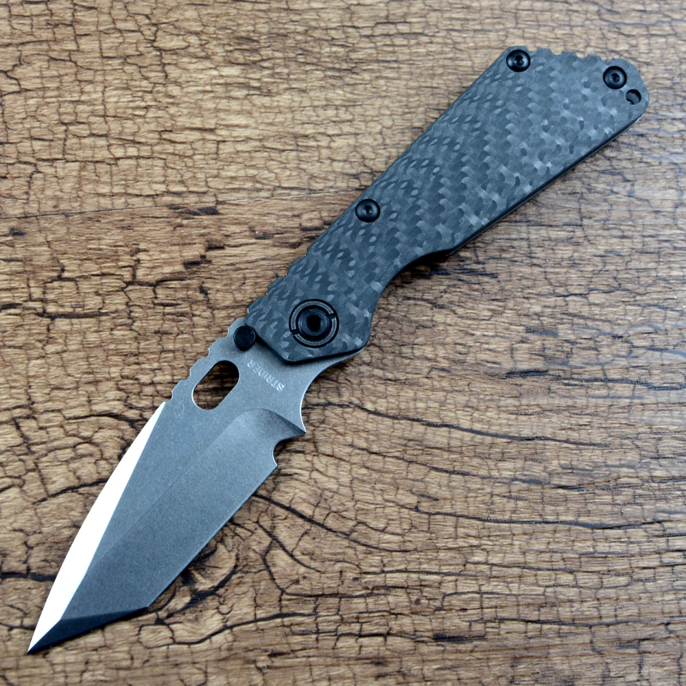 Y-START SNG Folding Knife 440C Blade TC4 and Carbon Fiber Handle Survival Tactical Knife