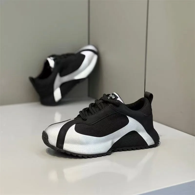 

2026 New Chunky Sneakers Men Designer Cover Bottom Board Shoes Fashion Casual Breathable Increased Internal Platform Shoes