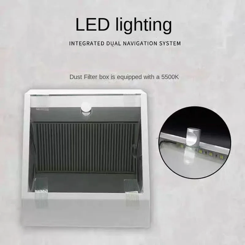 Dental Sandblaster Dust Collector Grinding Polishing Box Lapping Protector Dust-proof Case with Filter for Dental Equipment