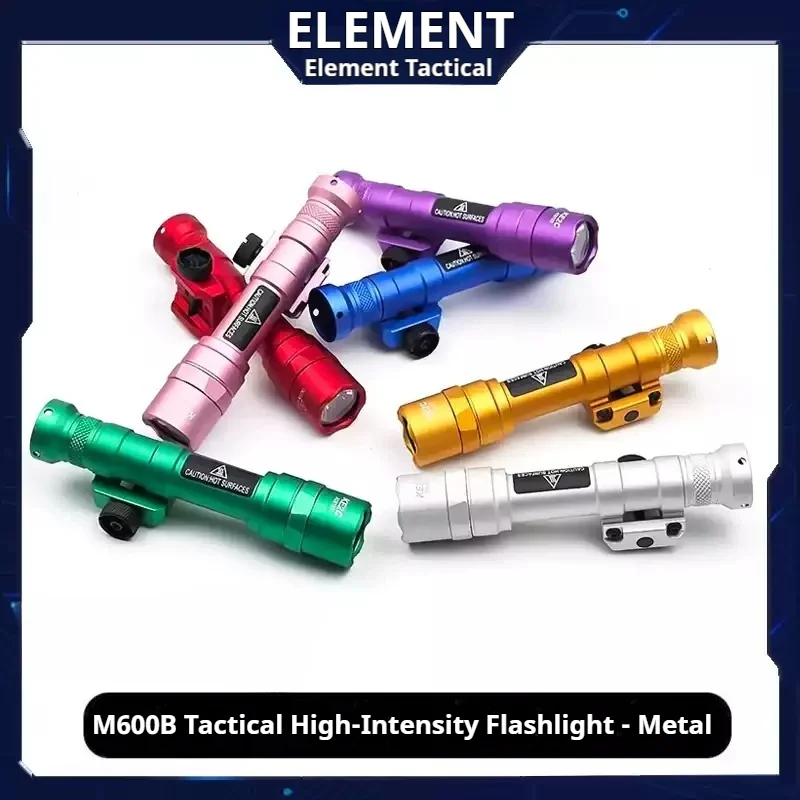 

Мощный светодиодный фонарь Element M600B с цветным LED-дисплеем, металлический, для улицы, персонализированный, тактический фонарь с ярким светом.