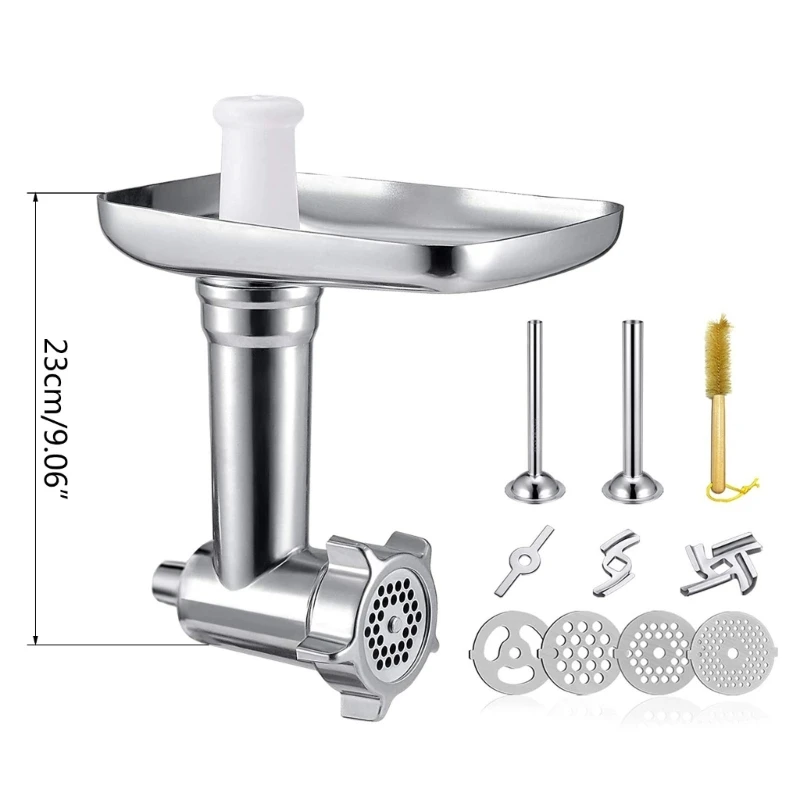 Metal Grinder Attachments for-KitchenAid Stand Mixers Grinder Sausage Stuffer Attachment Drop Shipping