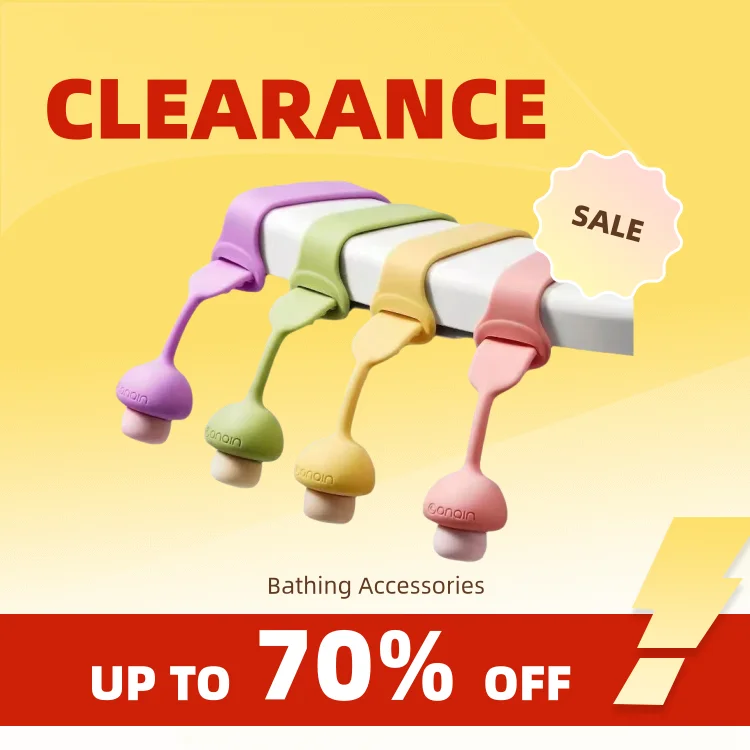 Clearance_4PCS ห้องน้ํา Flipper ซิลิโคนยกฝาห้องน้ําที่นั่งดึงแหวนสุขาภิบาลและป้องกันสิ่งสกปรกมือห้องน้ํา Accessories_Cont