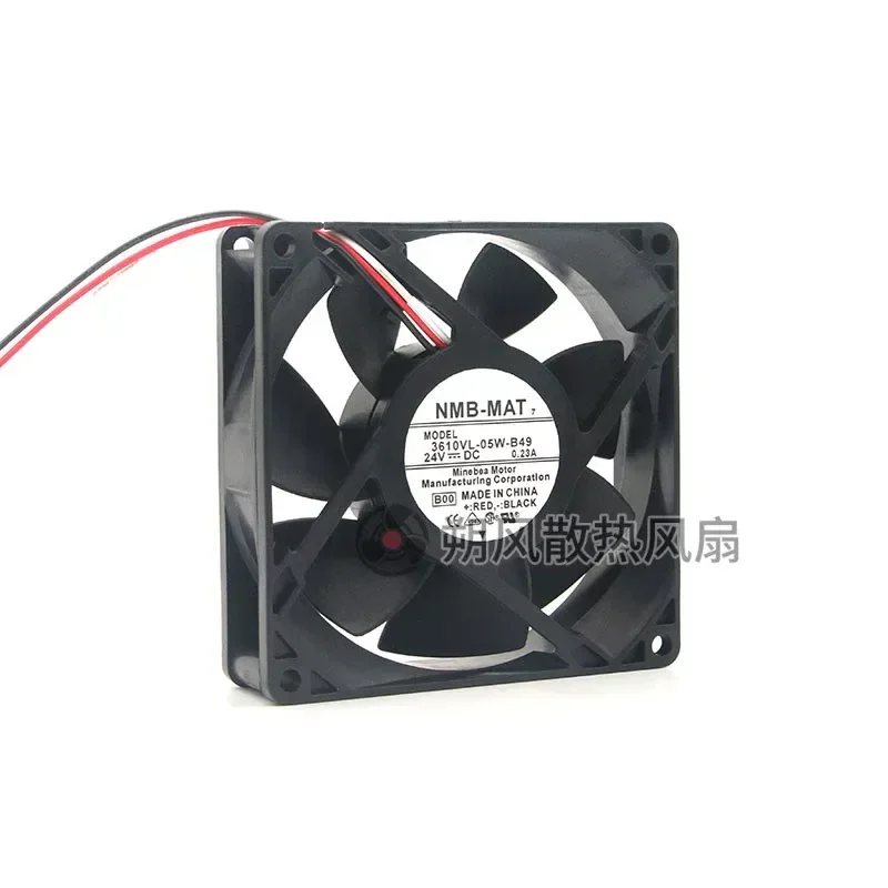 for NMB 3610VL-05W-B49 9025 9CM 24V 0.23A 3-wire inverter cooling fan
