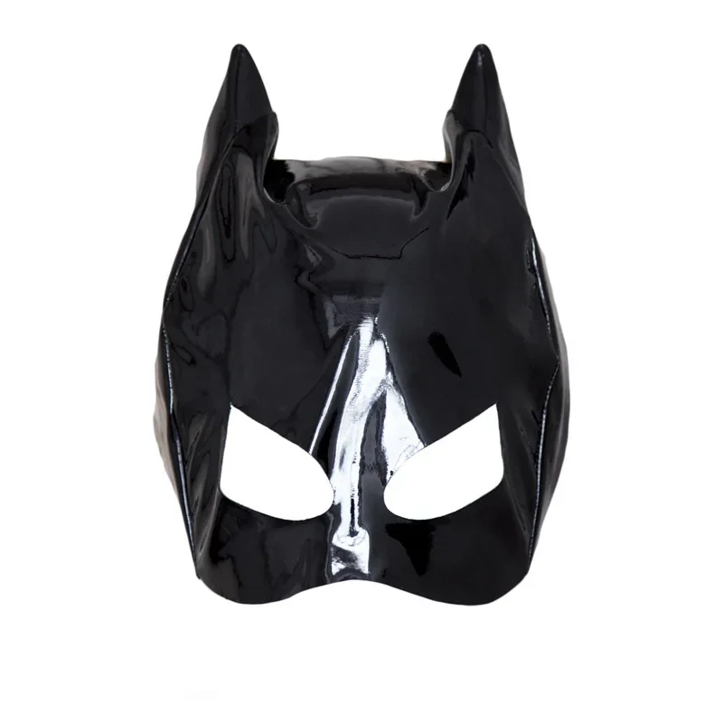 Bat Mask Headgear Latex Cosplay Headgear Halloween Night Dance Party Adult Masquerade Mask Latex Mask for Men Women Anime