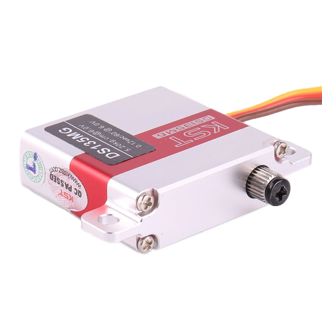 KST DS135MG Digital Servo 5.2kg 0.12 Sec Response CNC Metal Gear for RC Glider Model High Precision Control Weighing 23g