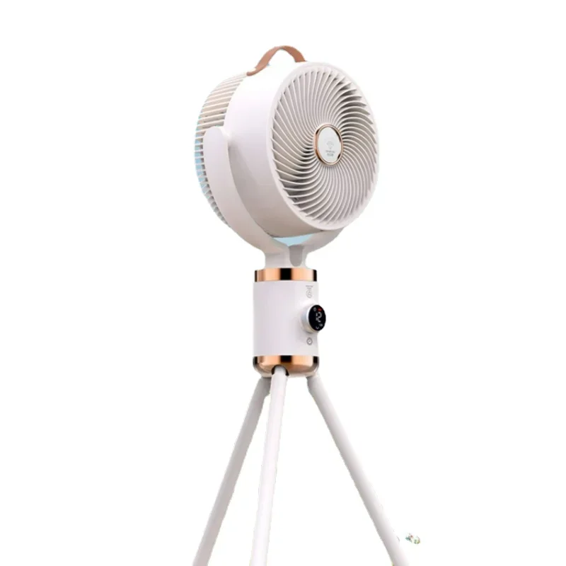 Ventiladores circulantes para acampada, ventilador portátil de viento alto para suelo, carga de cabeza agitadora, súper larga resistencia, refrigeración de verano