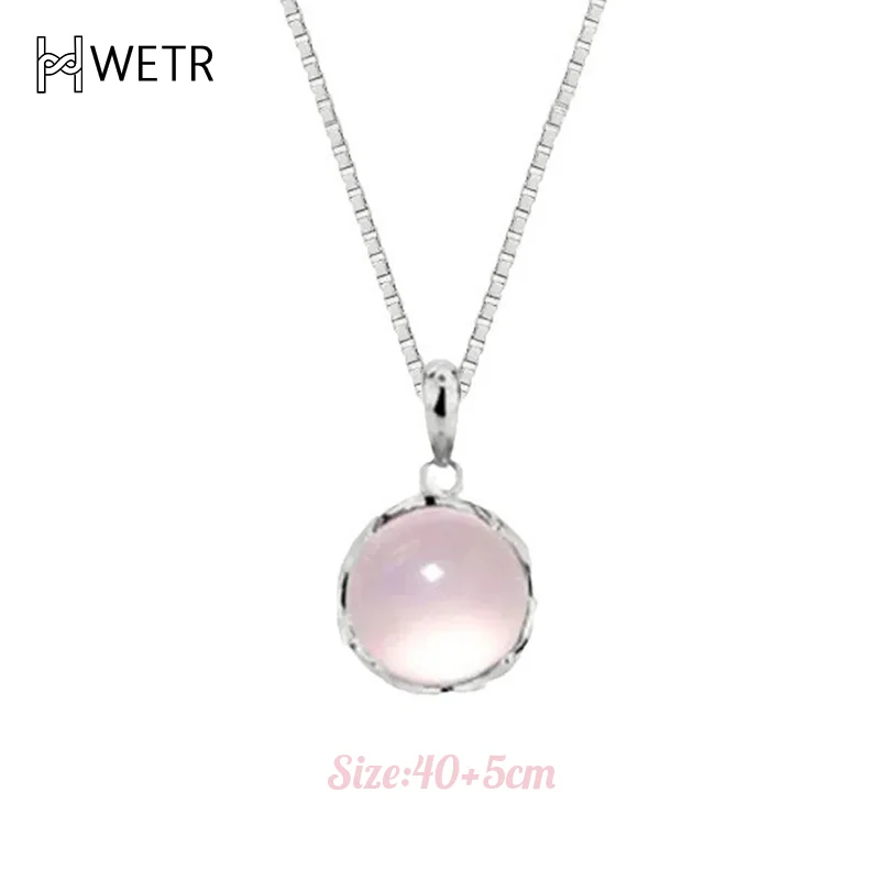 Элегантное простое круглое ожерелье с опалом для женщин и девочек, модная милая цепочка на ключицы, ожерелье с расширенным смыслом, ювелирные изделия, подарки на день рождения