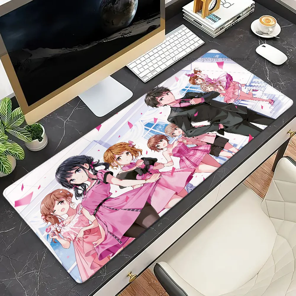 Masamune kun no Revenge Japanese manga Mousepad Mouse Mat Desk Mat With Pad Gaming Accessories Prime Gaming XXL Keyboard Pad