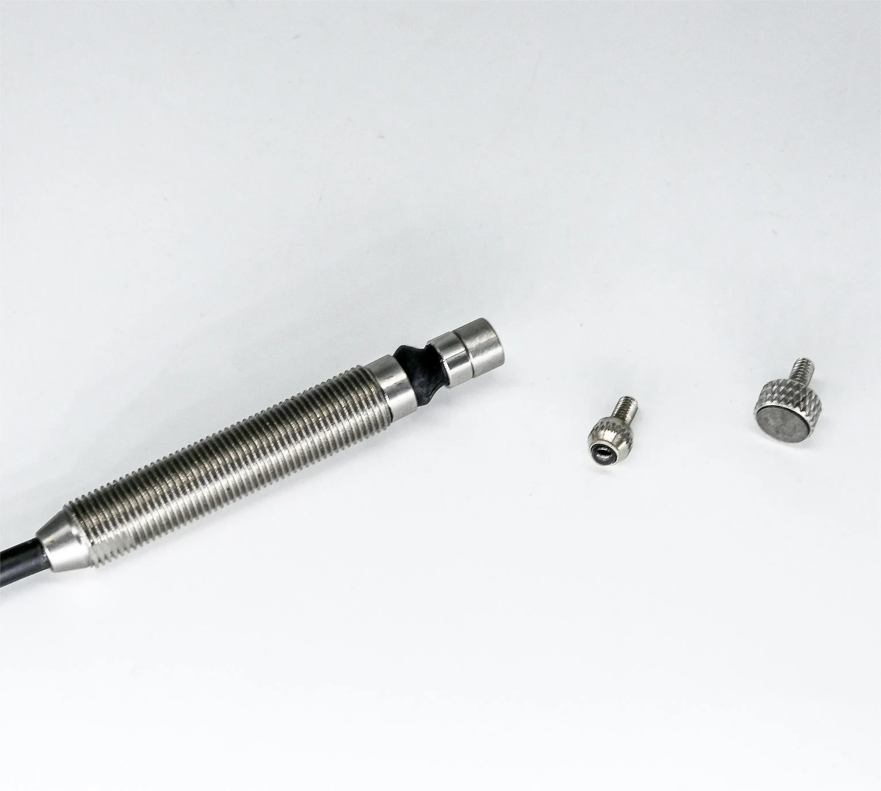Electrolyte-resistant positioning switch, tool setter, contact limit switch sensor, sensor stroke positioning