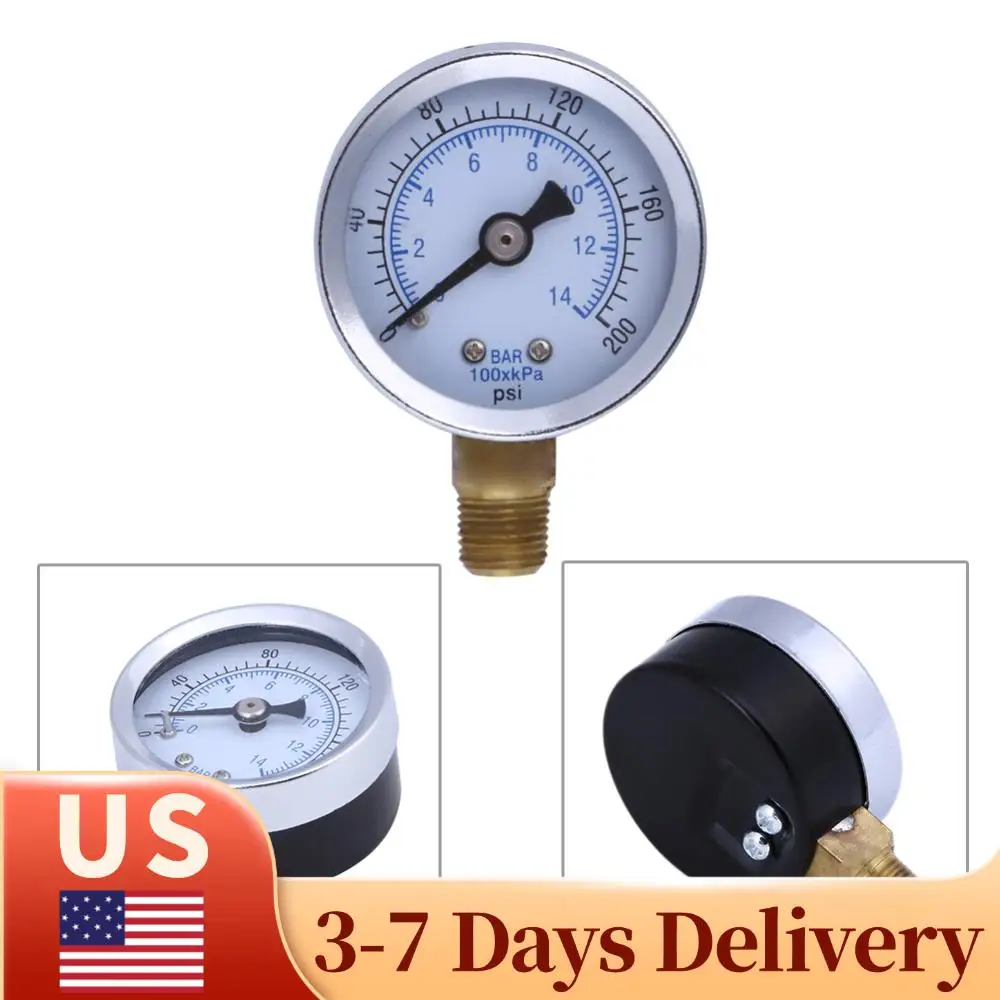 0-200 Psi 0-14 Bar …