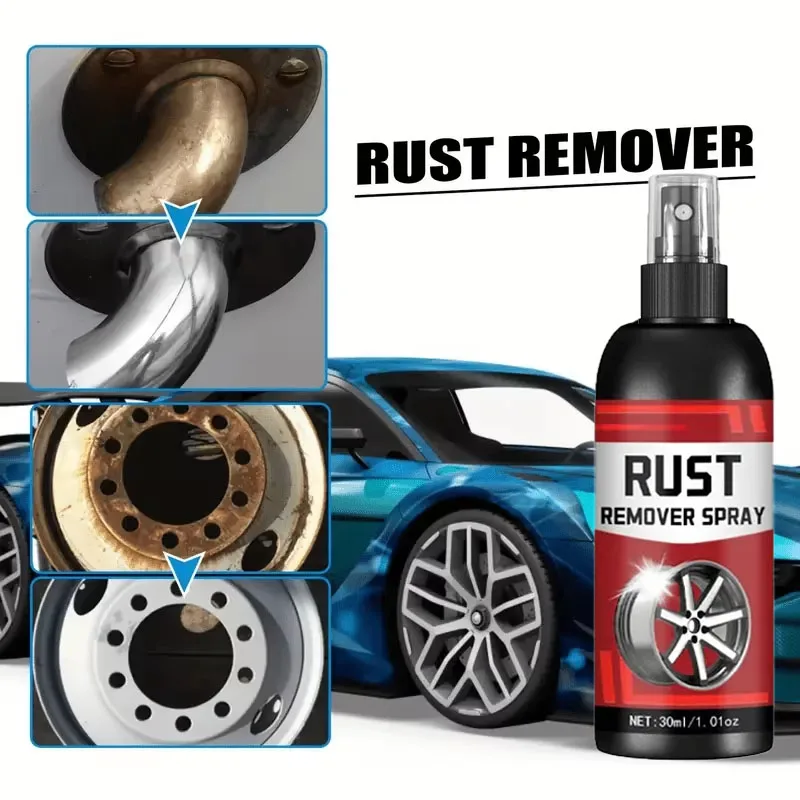 Rust Remover Spray Metal Surface Chrome Paint Car Maintenance Iron Powder Cleaning Super Rust Remover Cleaner Multi Purpose