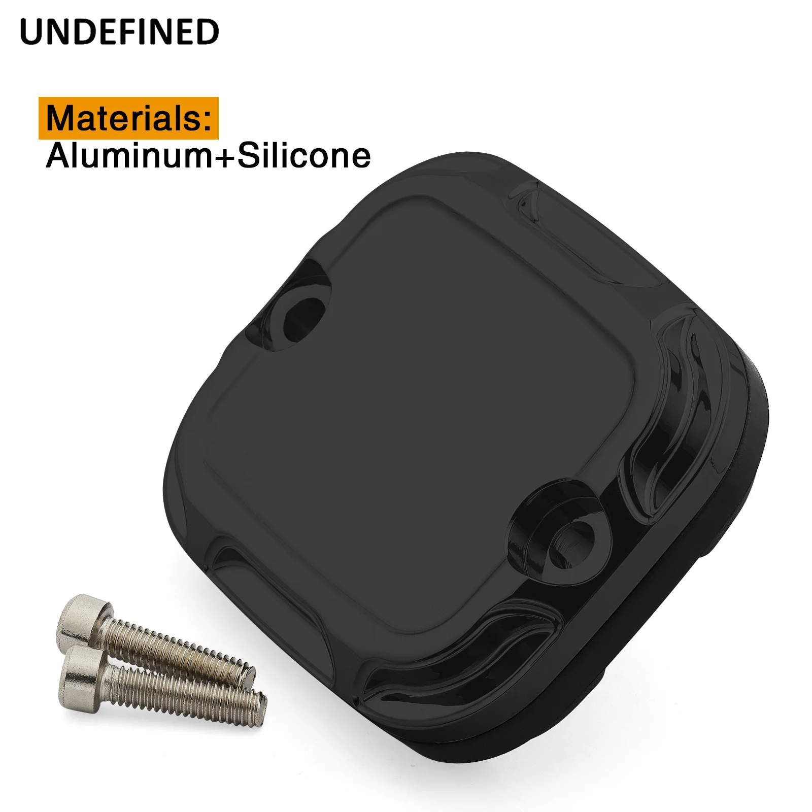 Motorcycle Front Brake Master Cylinder Cover CNC Black Chrome For Harley Touring Road King Street Glide FLHR FLHT Dyna Fat Bob