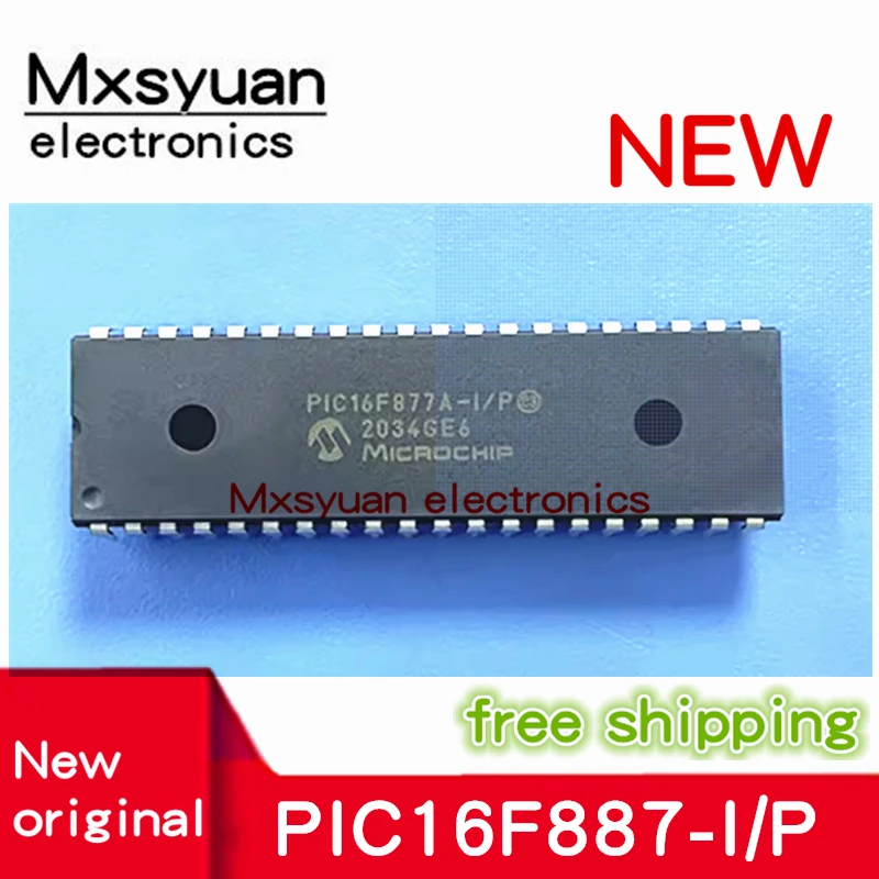 5PCS-20PCS/LOT PIC16F887-I/P PIC16F887 DIP-40 Mxsyuan 100% New original