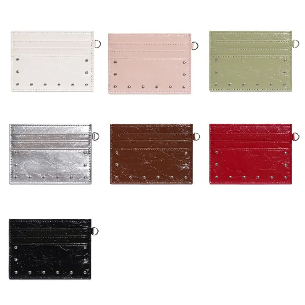 Minimalist Slim Card Holder RFID Blocking with Multiple Slots Short Wallet Leather Small Card Case Women