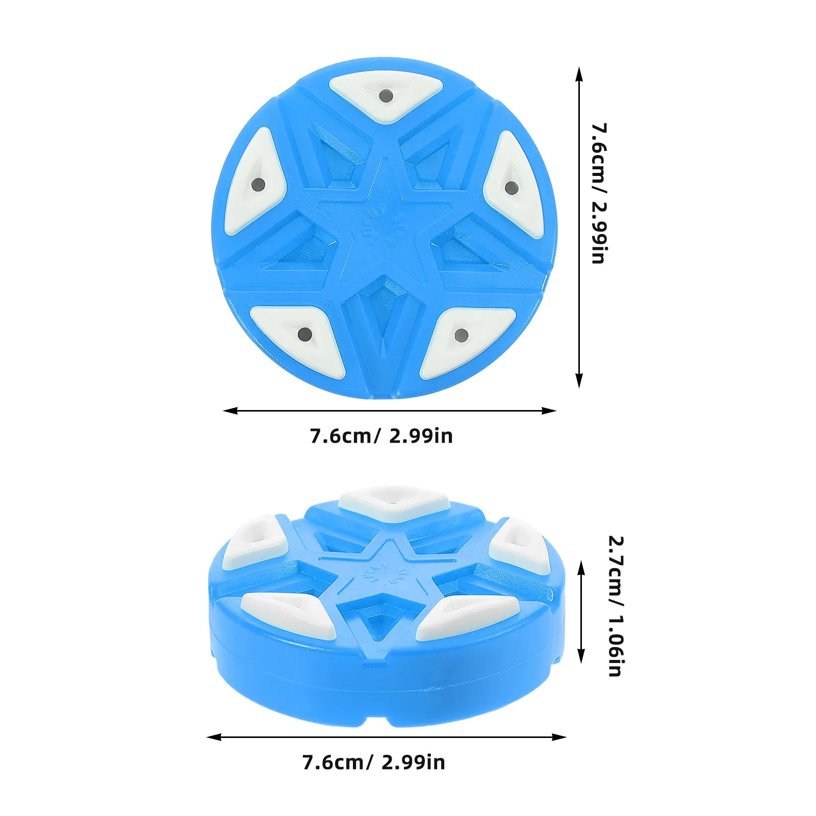 Official Blue Roller Hockey Puck Multifunctional Indoor Outdoor Training Street Hockey Practice Game Puck Indoor Games
