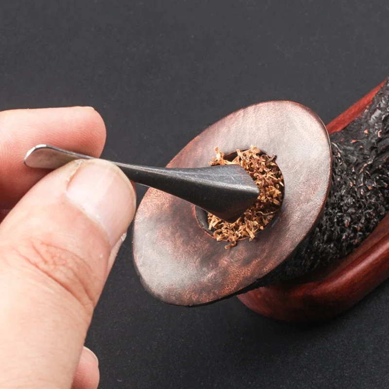Aluminum Pipe Press Stick Smoke Nail Spoon Smoke Knife Pipe Pressing Rod Tobacco Pipe Tamper Cleaner Cleaning Tool Length 7cm view 3