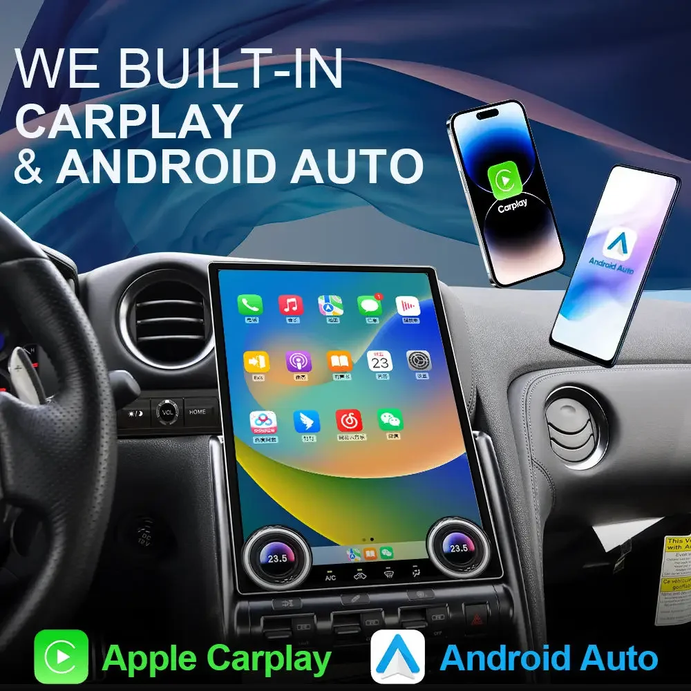 

Новое поступление NaviHua, 14,6 дюйма для нового Nissan GTR 2007 2022, Android, автомобильное радио, GPS-навигация, мультимедийный авто стерео DVD-плеер