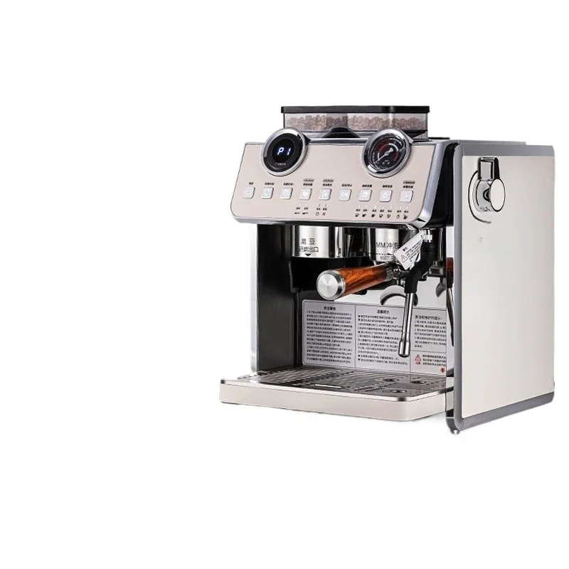 

Coffee machine double heating full semi-automatic home and commercial Italian concentrate extraction and grinding machine