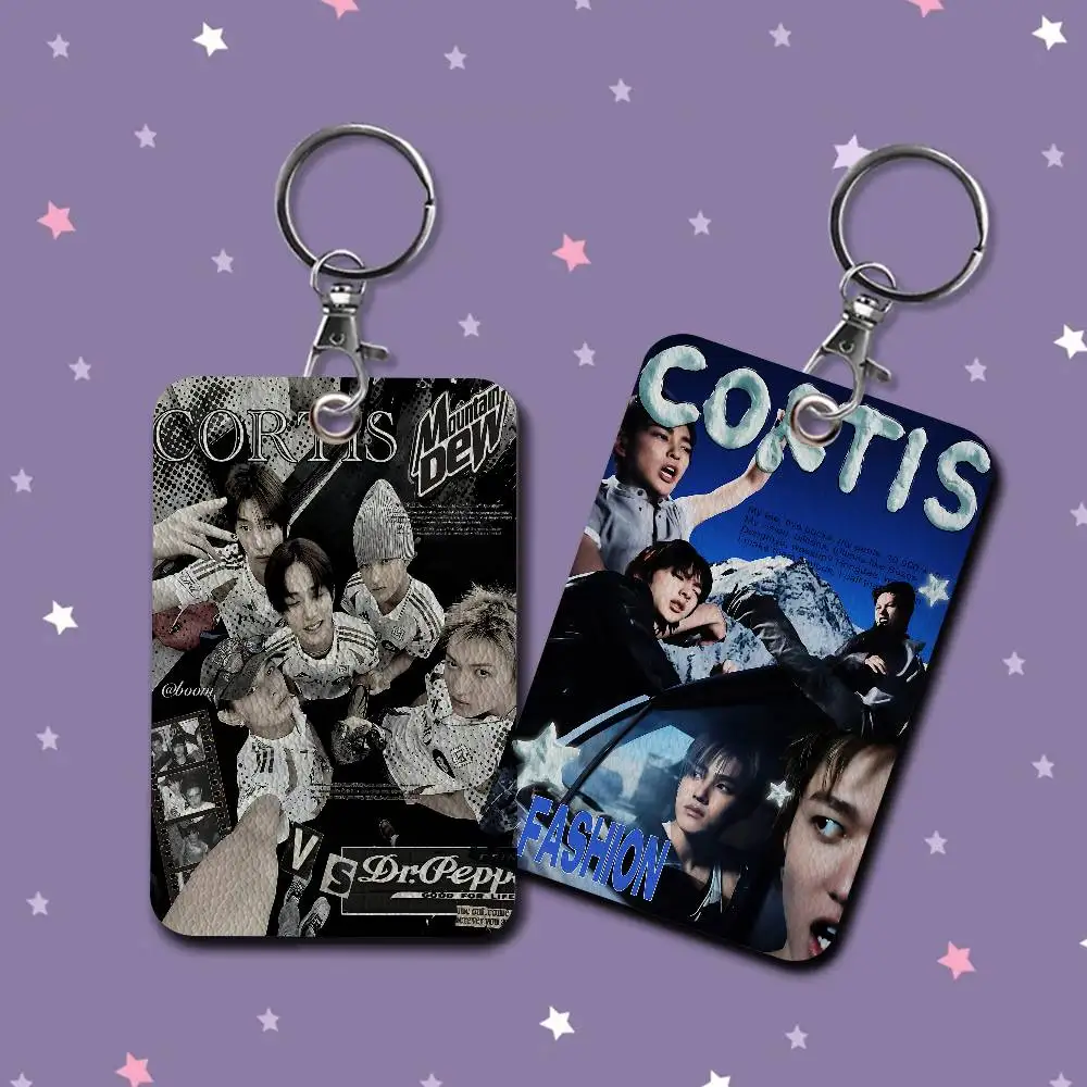 

Держатель для карт Kpop Music C-CORTIS, подходит для банковских, деловых, рабочих карт, держатель для кредитных и идентификационных карт, держатель для бейджей, брелок для ключей