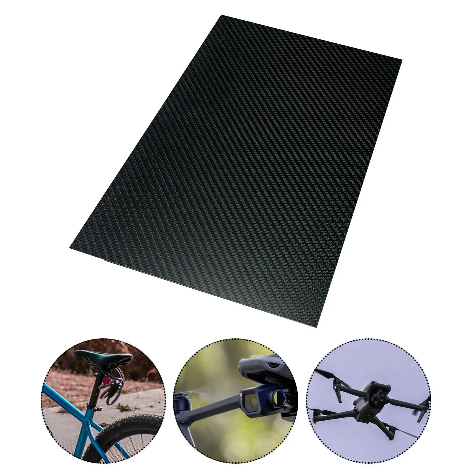 Kohlefaserplatte Kohlefaserplatte Panel Blatt Kratzfestigkeit DIY 3K Material für Modellflugzeuge RC Auto Quadcopter