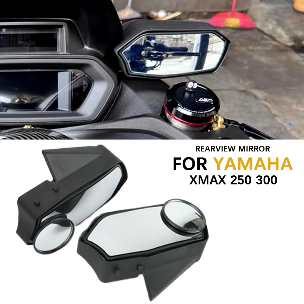 

For Yamaha XMAX300 XMAX 300 Move Motorcycle Forward Mirror Rearview Mirror Kit Convex Angle Adjustable White Side Mirrors 2023