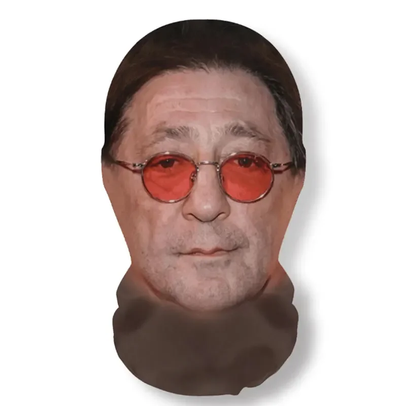 3D Printed Real Person Mask Funny 360 Degree Full Face Masks Cosplay Internet Celebrity Props Elastic Mesh Balaclava Headcovers