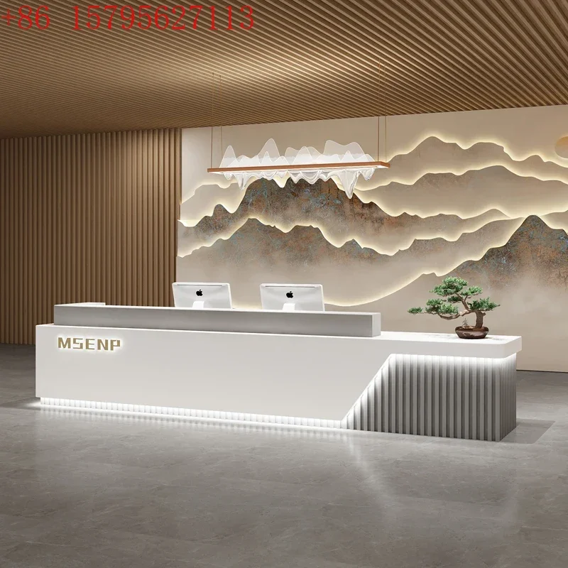 

02, китайская современная касса, одежда, салон красоты, стойка регистрации, вестибюль отеля