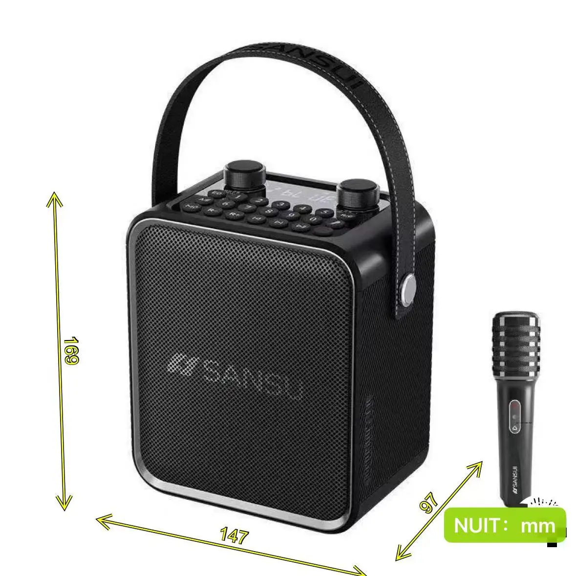 Outdoor Bluetooth Speaker SANSUI T92 Outdoor Portable Karaoke