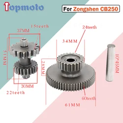 Moto Twin Sprockets Bridge Tooth CB250 Air-cooled Engine For Zongshen CB250 Air-cooled Engines White off-road Motor Gear