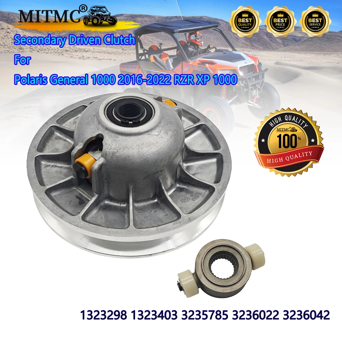 

Secondary Driven Clutch For Polaris General 1000 2016-2022 RZR XP 1000 ATV UTV SSV 1323298 1323403 3235785 3236022 3236042