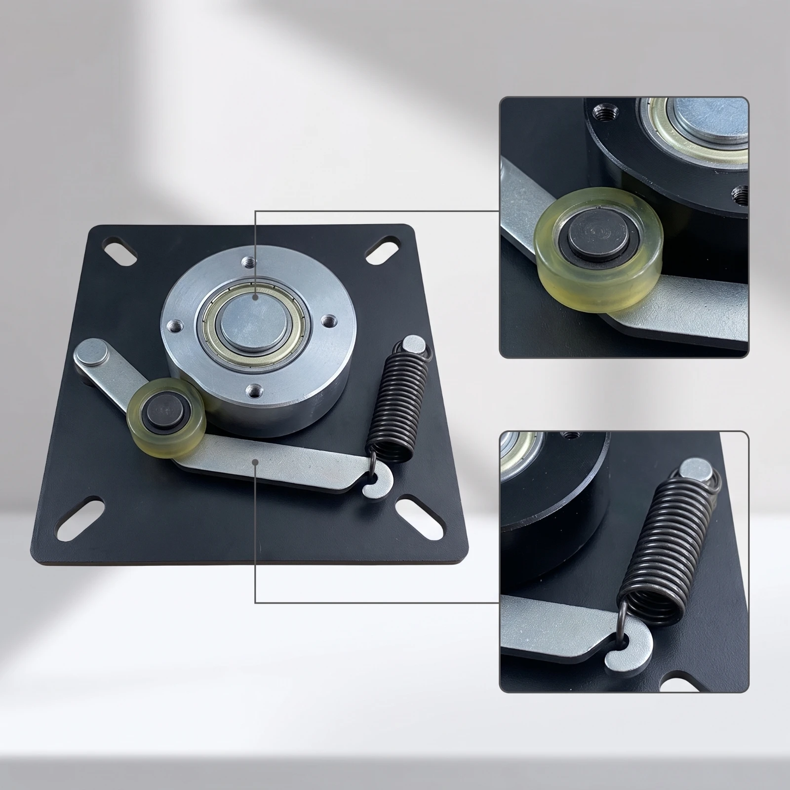 Swivel Chair Base with Mounting Plate Universal Swivel Chair Base with Mount Plate Smooth-Rotating Easy Installation for DIYers