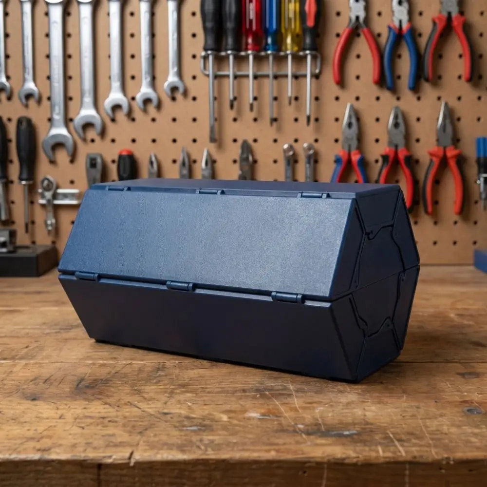 Retractable Roller Cover Modular Storage Box Modular Design Dustproof Creative Roller Shutter Design Stackable Multi-Functional