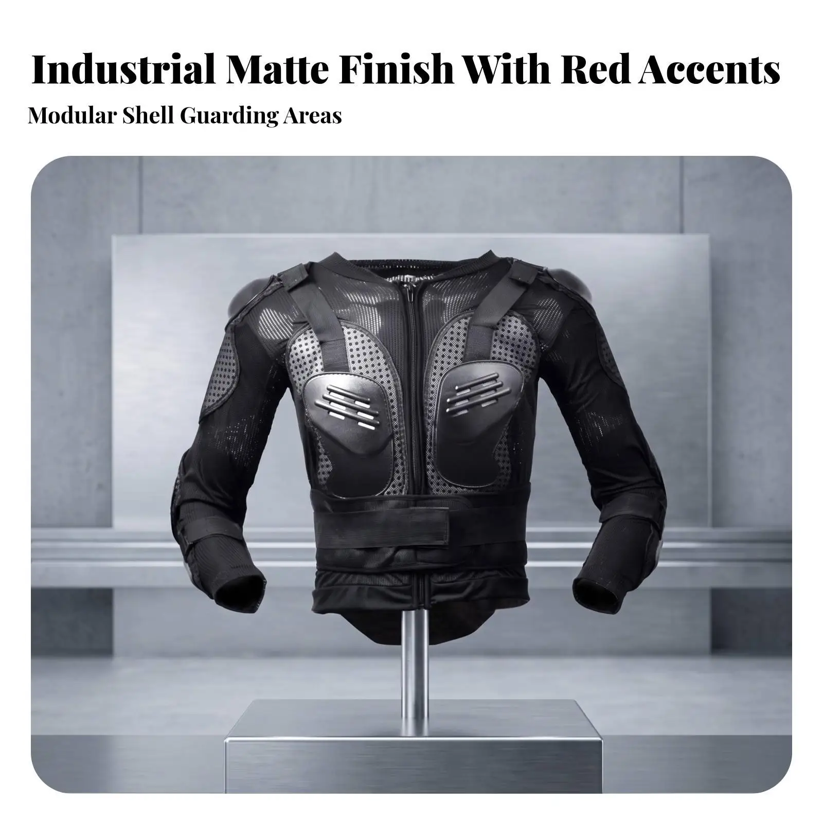 Men's Offroad Bike Armor Jacket with Hard Shell Pads Long Sleeve Mesh Shell for Motocross Training Use