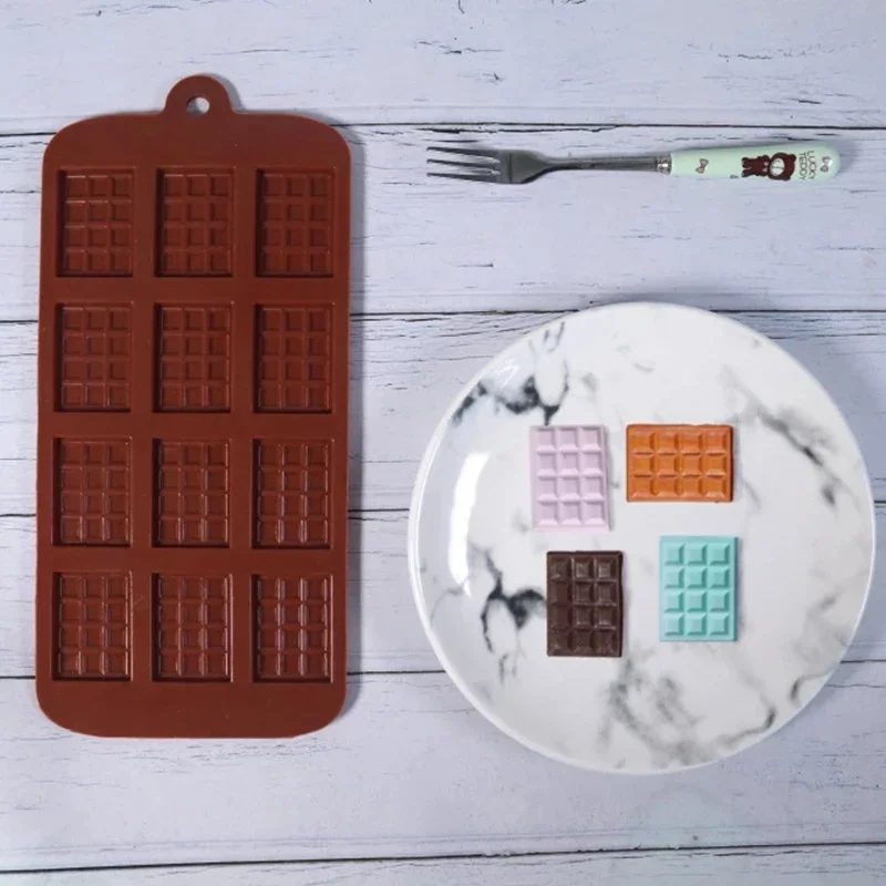 Chocolate Mold Silicone Mold Fondant Waffles Molds DIY Candy  Bar  Mould  Cake  Decoration  Tools  Kitchen  Baking  Accessories