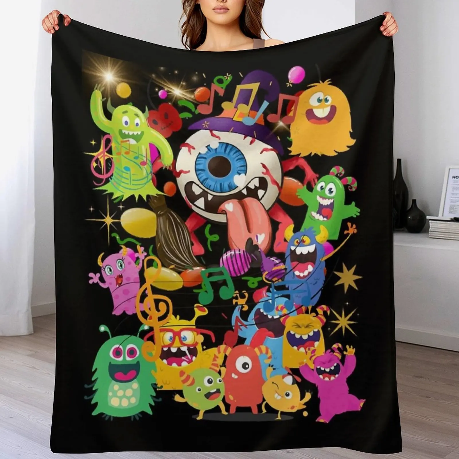 

My Singing Monster,My Singing Monsters Throw Blanket Decorative Sofas christmas decoration Travel Comforter Blankets