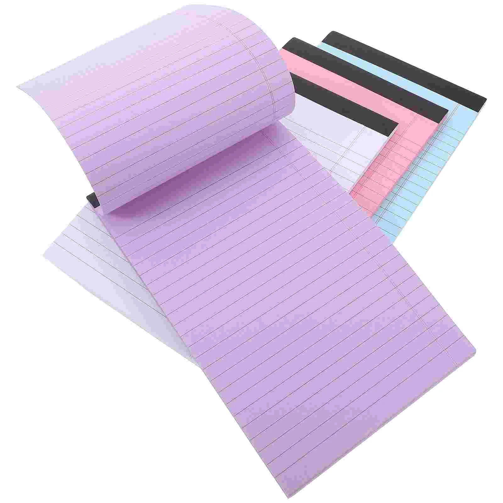 Cute Legal Small Notepads, Sticky Notes, Writing Paper, Grade Horizontal, 4 pcs